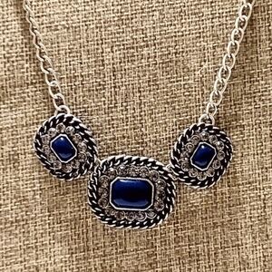 Avon Signature Collection Beautifully Blue Faux Lapis Necklace 2016